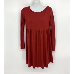 BAEA Babydoll Knit Dress - Brick NEW size XS